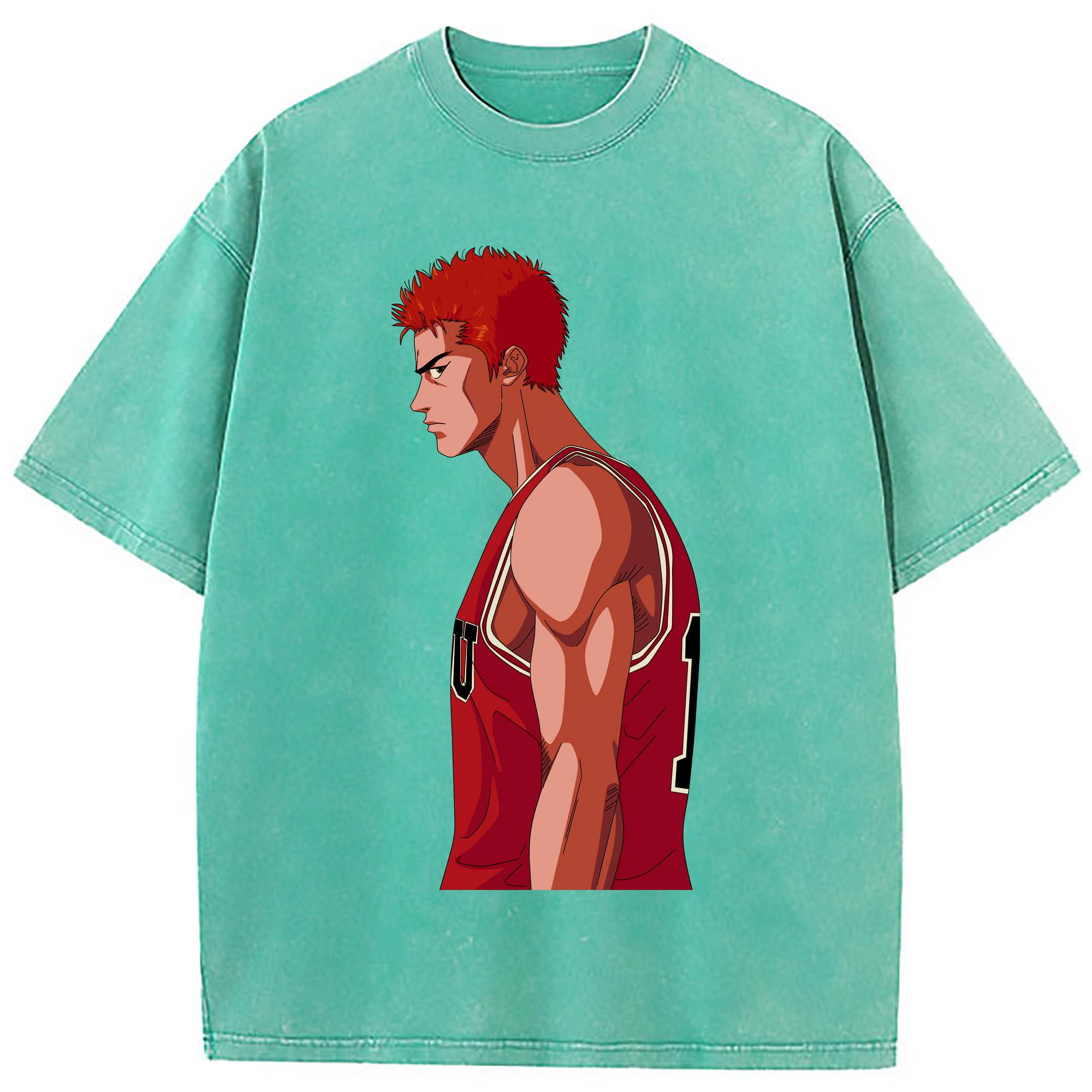 （画像用） SLAM DUNK／スラムダンク 綿100% ヴィンテージ風 半袖Tシャツ（フロントプリント）